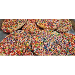 Galletas con grageas de colores