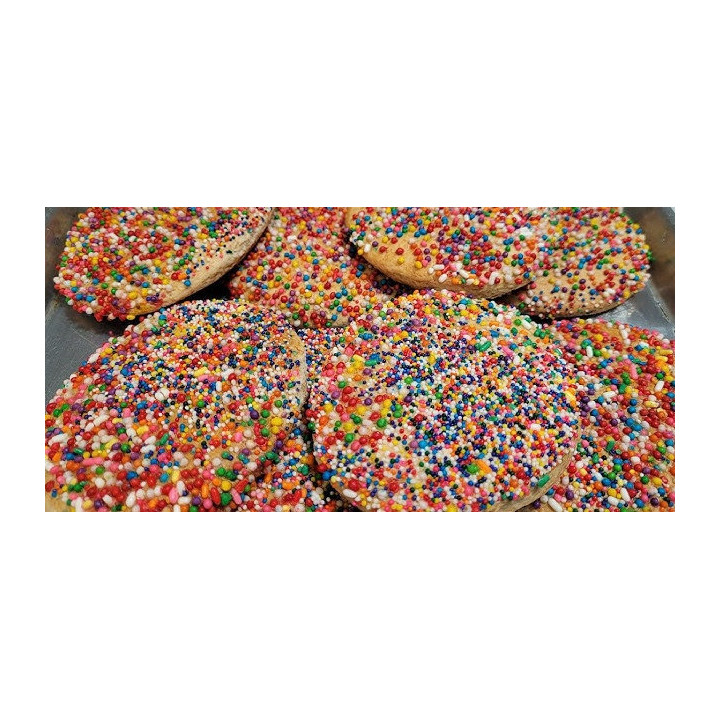 Galletas con grageas de colores